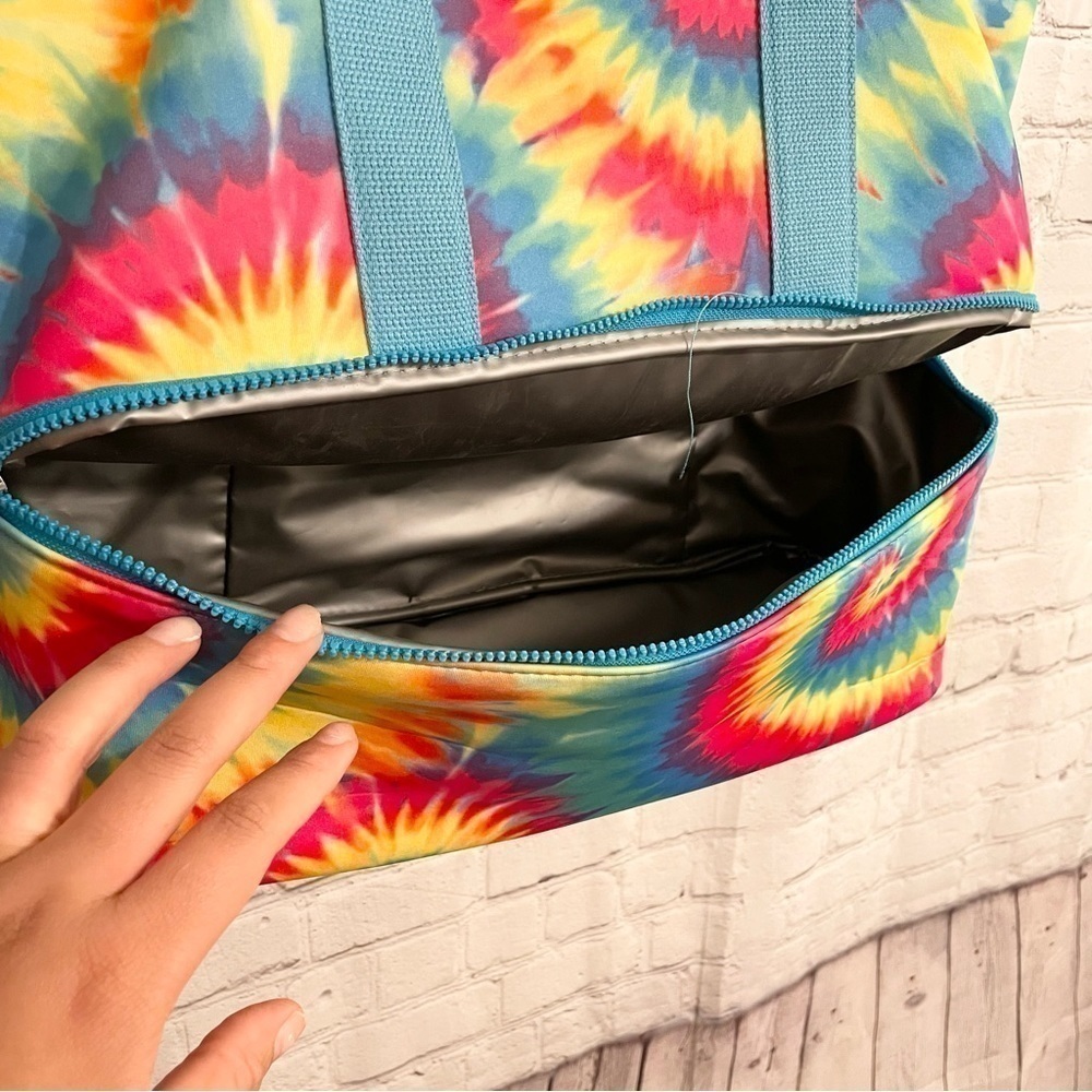 Large Multi-Color Tie- Dye Tote Bag New - Picture 4 of 7
